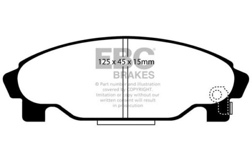 EBC Ultimax prednje kočione pločice za Daihatsu Valera, Daihatsu Charade