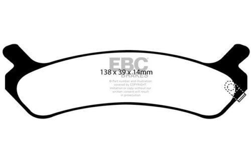 EBC Ultimax rear brake pads for Hyundai Sonata
