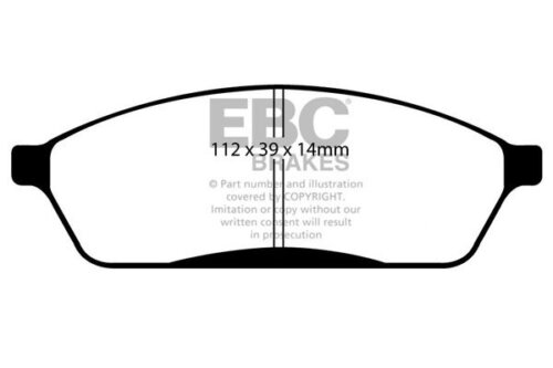 EBC Ultimax front brake pads for Subaru Vivio