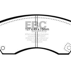 EBC Ultimax front brake pads for Subaru Justy