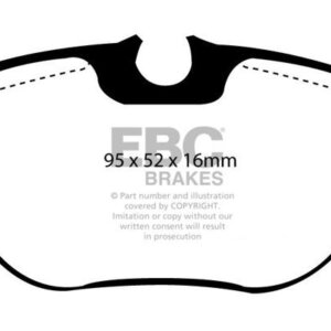 EBC Ultimax rear brake pads for Land Rover Discovery, Land Rover Range Rover