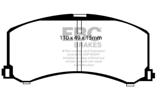 EBC Ultimax front brake pads for Suzuki Baleno