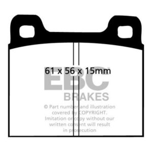 EBC Ultimax front brake pads for Audi F103, BMW 1502-2002