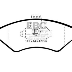 EBC Ultimax front brake pads for Ford KA, Mazda 121