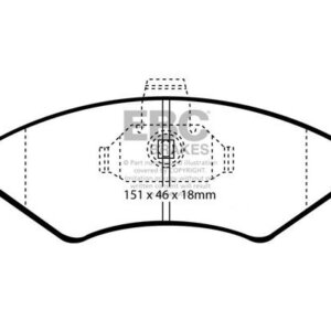 EBC Ultimax front brake pads for Ford Fiesta