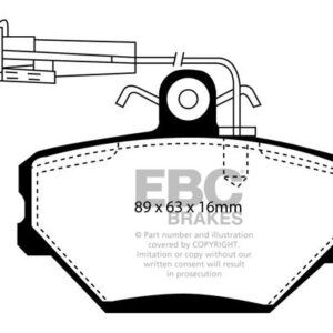 EBC Ultimax front brake pads for FSO Polonez