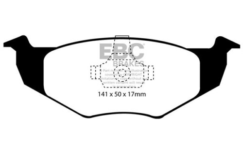 EBC Ultimax front brake pads for Skoda Felicia, SEAT Arosa