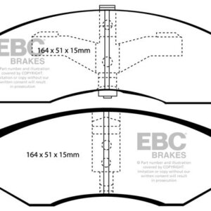 EBC Ultimax front brake pads for Chrysler Prowler, Chrysler Voyager