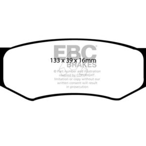 EBC Ultimax rear brake pads for Chrysler Sebring, Chrysler 300M