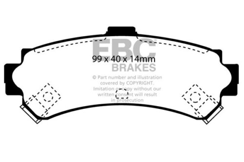 EBC Ultimax rear brake pads for Nissan Almera