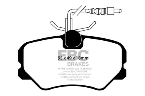 EBC Ultimax front brake pads for Citroën Xsara