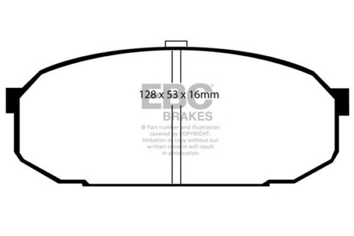 EBC Ultimax front brake pads for Mazda 323