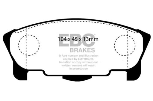 EBC Ultimax front brake pads for Daihatsu Move