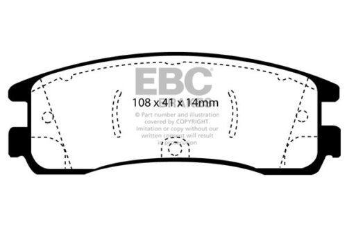 EBC Ultimax stražnje kočione pločice za Chevrolet Trans Sport, Pontiac Grand Am
