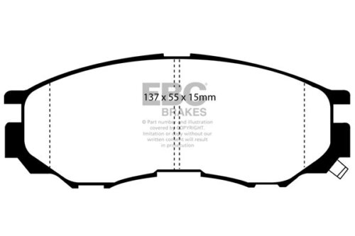 EBC Ultimax front brake pads for Mitsubishi L400, Mitsubishi L200