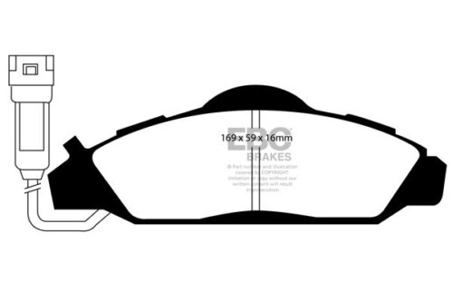 EBC Ultimax front brake pads for SsangYong Korando, SsangYong Musso