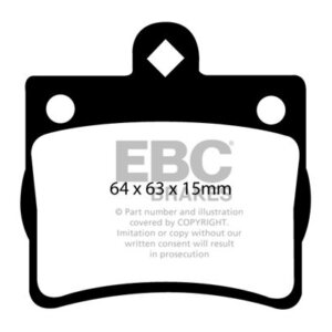 EBC Ultimax stražnje kočione pločice za Mercedes-Benz C-Class