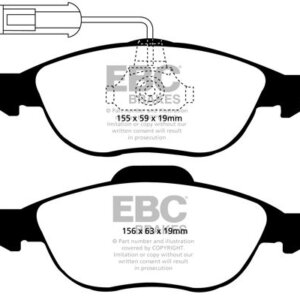 EBC Ultimax prednje kočione pločice za Alfa Romeo 156, Alfa Romeo 147