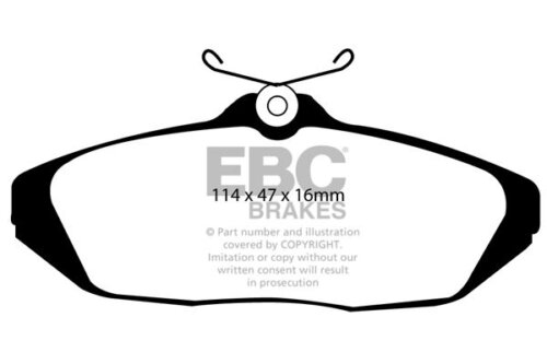 EBC Ultimax rear brake pads for Chrysler Viper