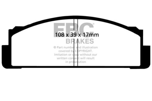 EBC Ultimax front brake pads for Fiat Fiorino, Fiat 125