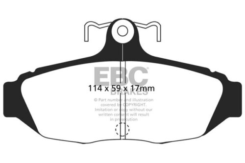 EBC Ultimax rear brake pads for Ford Mustang