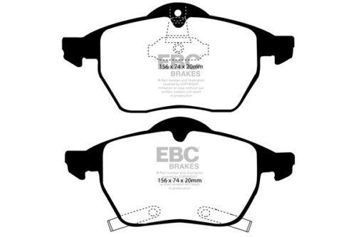 EBC Ultimax front brake pads for SAAB 9-3