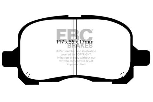 EBC Ultimax front brake pads for Toyota Corolla