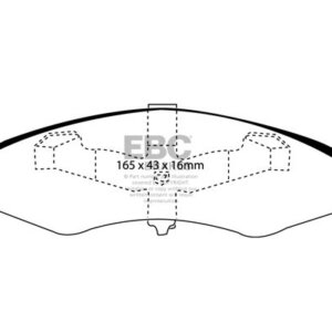 EBC Ultimax front brake pads for Chrysler Neon