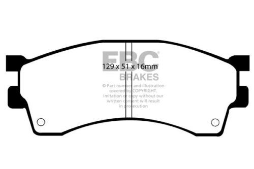 EBC Ultimax front brake pads for Kia Clarus