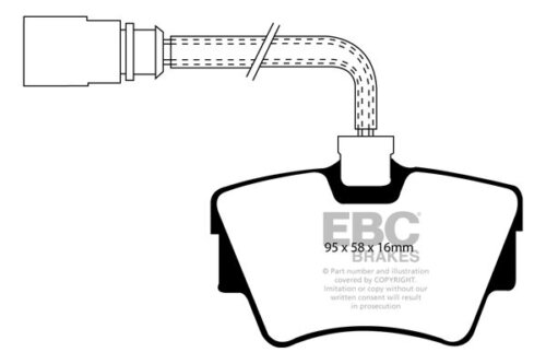 EBC Ultimax stražnje kočione pločice za VW Transporter