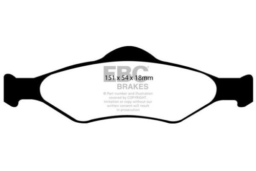EBC Ultimax front brake pads for Ford Fiesta, Ford KA