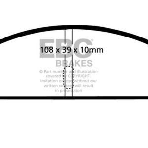 EBC Ultimax rear brake pads for Fiat 125, Fiat 131