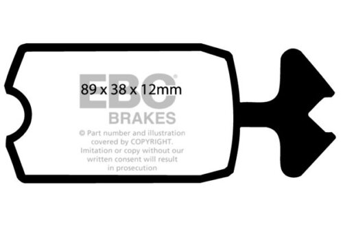 EBC Ultimax front brake pads for Citroën 2CV, Citroën Dyane