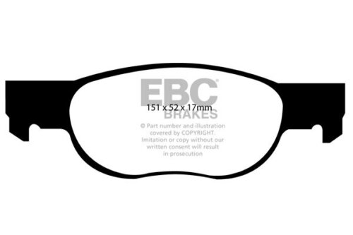 EBC Ultimax front brake pads for FIAT Punto