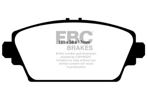 EBC Ultimax front brake pads for MG ZS, MG ZR