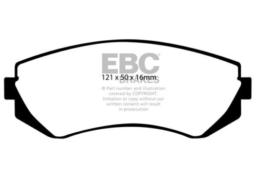 EBC Ultimax front brake pads for Nissan Almera