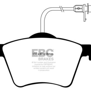 EBC Ultimax front brake pads for SEAT Alhambra, Ford Galaxy