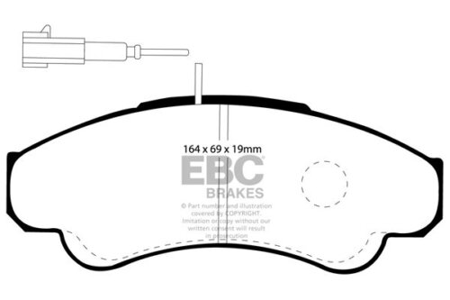 EBC Ultimax front brake pads for Citroën Jumper, Fiat Ducato