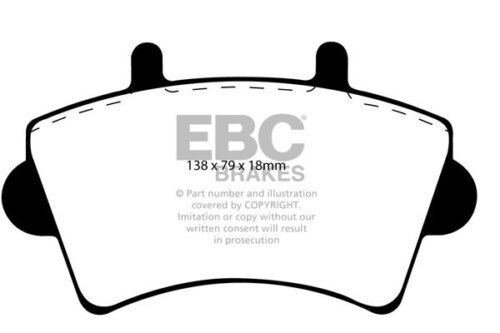 EBC Ultimax front brake pads for Nissan Interstar, Opel Movano