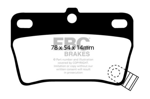 EBC Ultimax rear brake pads for Toyota RAV4