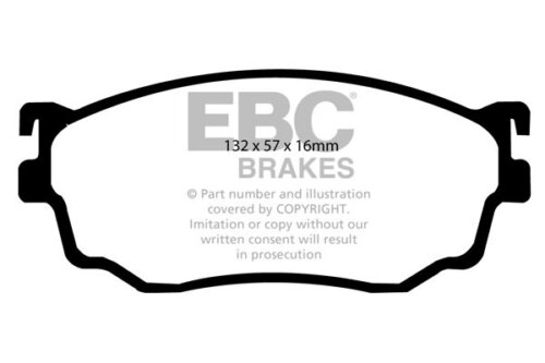 EBC Ultimax front brake pads for Mazda 323, Mazda 626