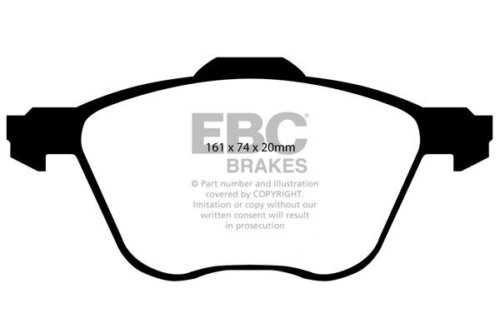 EBC Ultimax front brake pads for SEAT Alhambra, Ford Galaxy