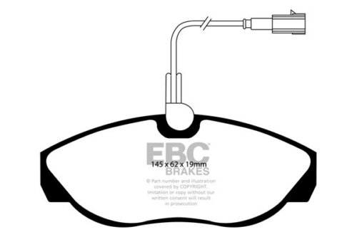 EBC Ultimax front brake pads for Citroën Jumper, Fiat Ducato