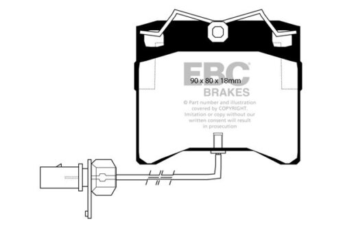 EBC Ultimax front brake pads for VW Transporter