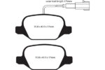 EBC Ultimax rear brake pads for Alfa Romeo 156, Alfa Romeo 147