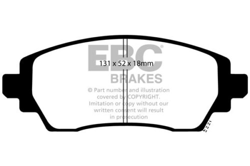 EBC Ultimax front brake pads for Toyota Corolla, Toyota Corolla Verso