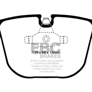 EBC Ultimax stražnje kočione pločice za BMW 1, BMW 3
