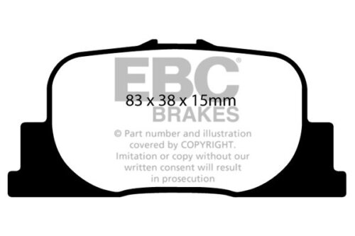 EBC Ultimax rear brake pads for Toyota Camry, Toyota Prius