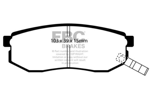 EBC Ultimax rear brake pads for Kia Joice