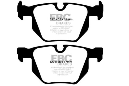 EBC Ultimax stražnje kočione pločice za BMW 5, BMW 6